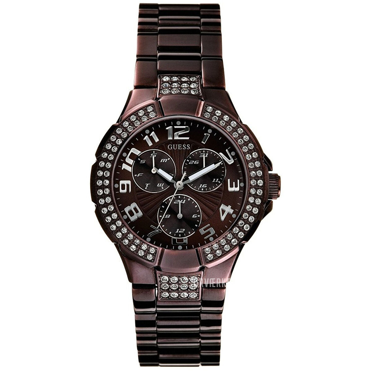 Image de Montre Femme Guess 17567L1, disponible chez Rue des Bijoux, parfaite pour un look élégant et sophistiqué.