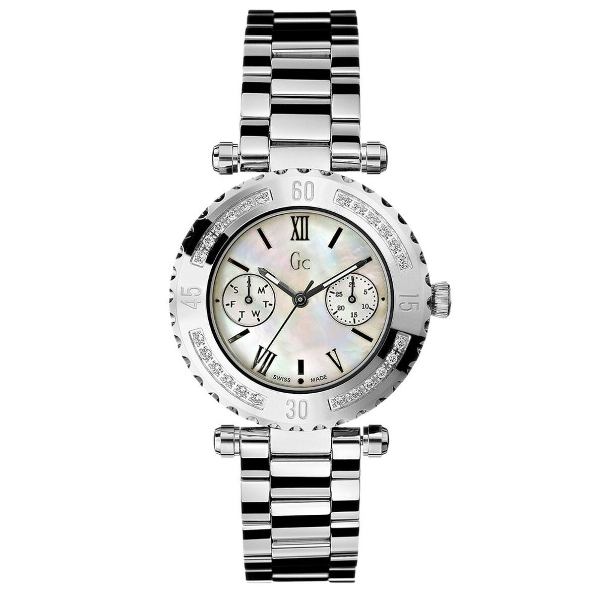 Image de Montre Femme Guess X42107L1S (Ø 34 mm), disponible chez Rue des Bijoux, parfaite pour un look élégant et sophistiqué.