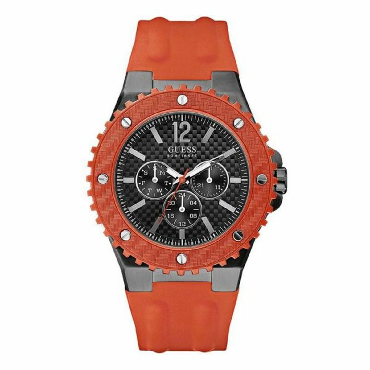 Image de Montre Homme Guess W11619G4 (Ø 44 mm), disponible chez Rue des Bijoux, parfaite pour un look élégant et sophistiqué.