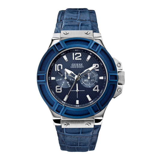 Image de Montre Homme Guess  W0040G7 (Ø 45 mm), disponible chez Rue des Bijoux, parfaite pour un look élégant et sophistiqué.