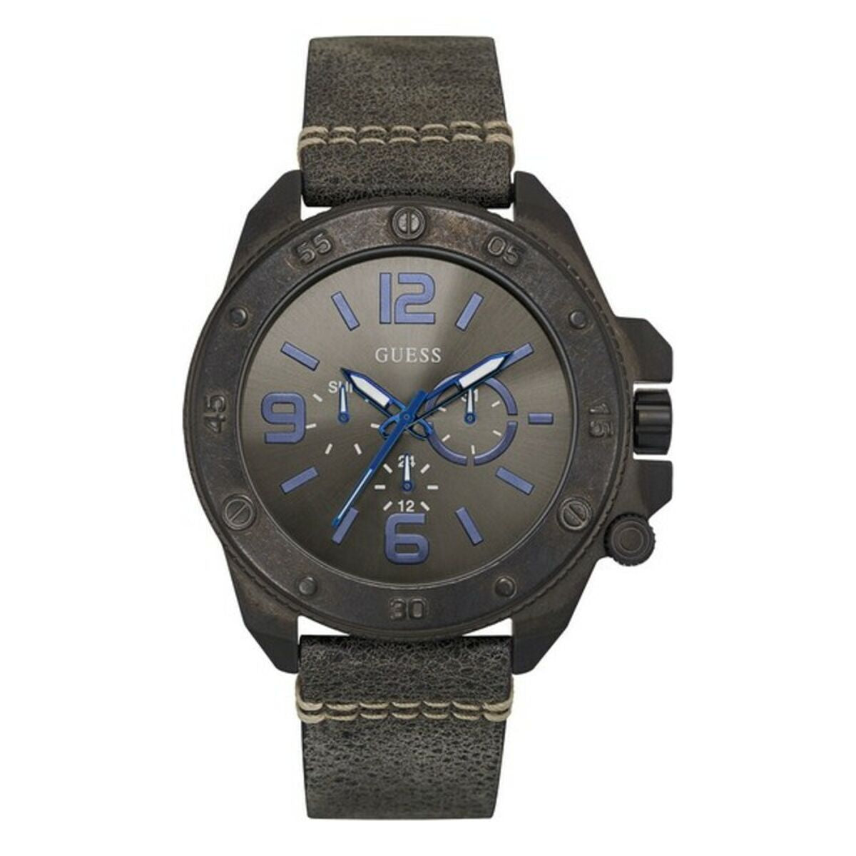 Image de Montre Homme Guess W0659G3 (Ø 43 mm), disponible chez Rue des Bijoux, parfaite pour un look élégant et sophistiqué.