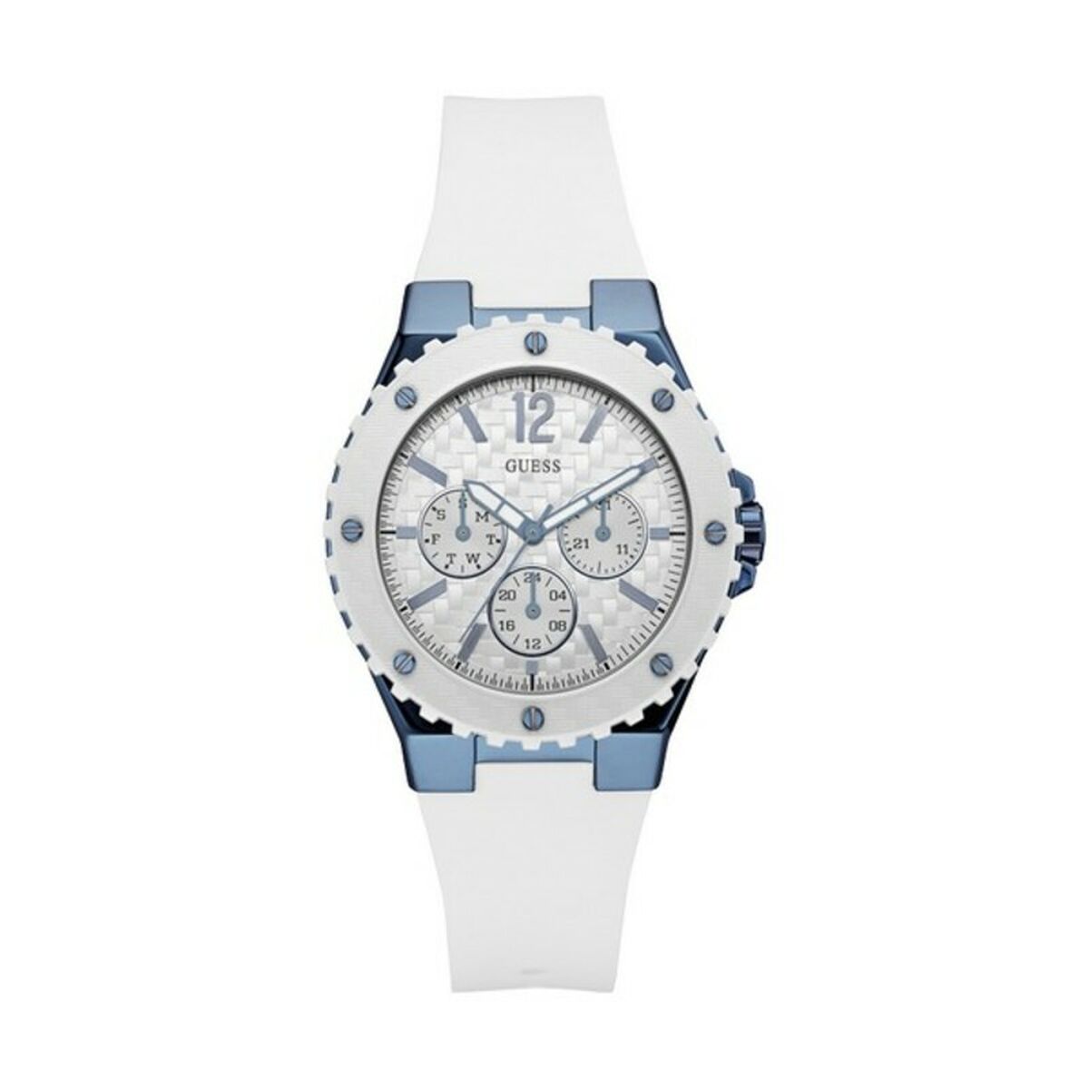 Image de Montre Femme Guess W0149L6 (Ø 39 mm), disponible chez Rue des Bijoux, parfaite pour un look élégant et sophistiqué.