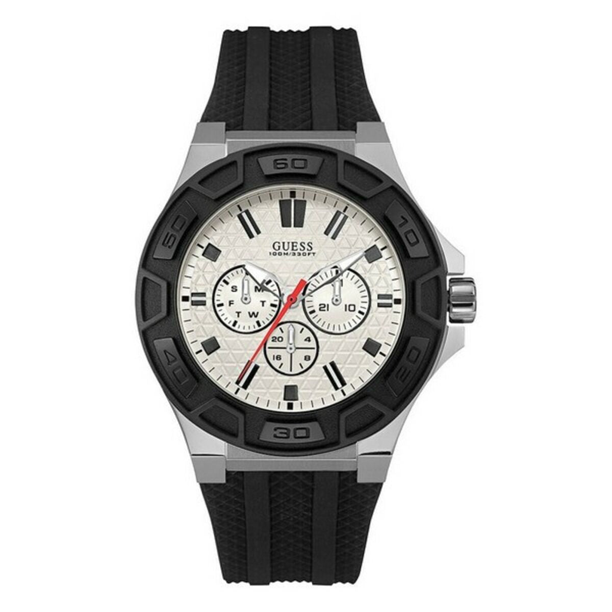 Image de Montre Homme Guess W0674G3 (Ø 46 mm), disponible chez Rue des Bijoux, parfaite pour un look élégant et sophistiqué.