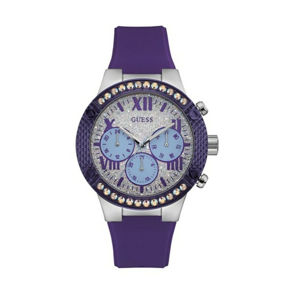 Image de Montre Femme Guess W0772L5 (Ø 39 mm), disponible chez Rue des Bijoux, parfaite pour un look élégant et sophistiqué.