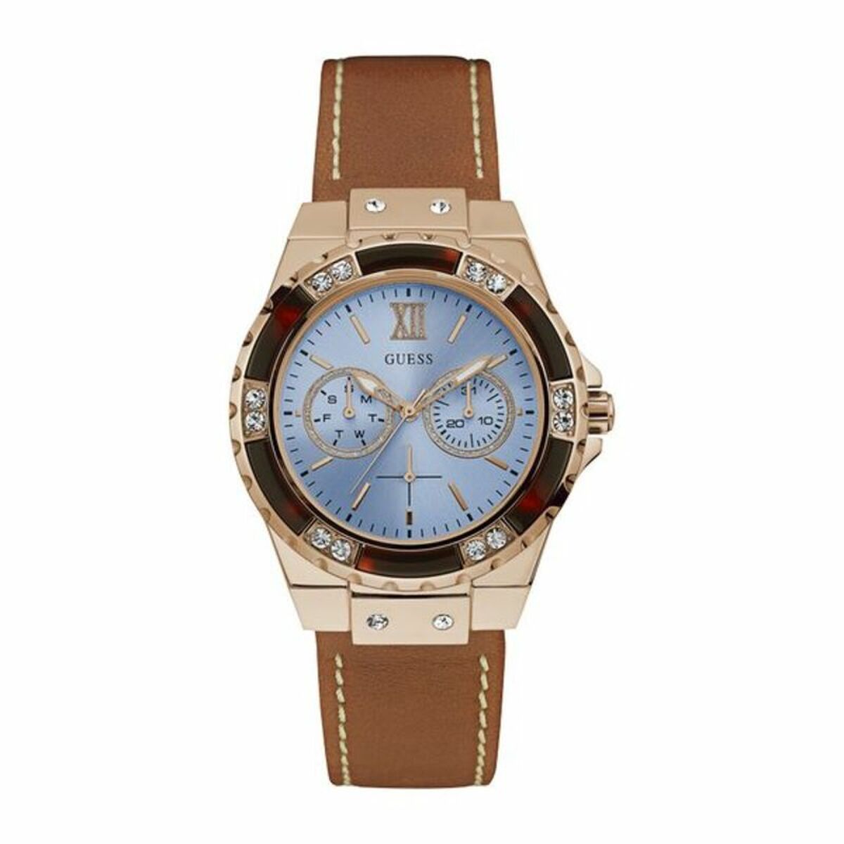 Image de Montre Femme Guess W0775L7 (Ø 38 mm), disponible chez Rue des Bijoux, parfaite pour un look élégant et sophistiqué.