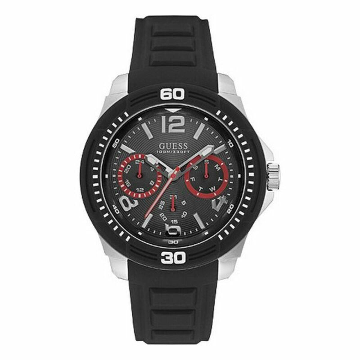 Image de Montre Homme Guess w0967g1 (Ø 46 mm), disponible chez Rue des Bijoux, parfaite pour un look élégant et sophistiqué.