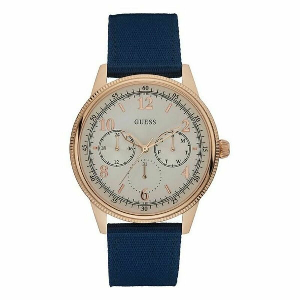 Image de Montre Homme Guess W0863G4 (Ø 44 mm), disponible chez Rue des Bijoux, parfaite pour un look élégant et sophistiqué.