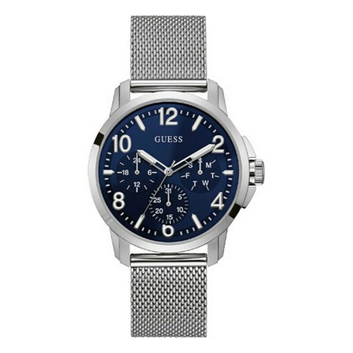 Image de Montre Homme Guess W1040G1 (Ø 43 mm), disponible chez Rue des Bijoux, parfaite pour un look élégant et sophistiqué.