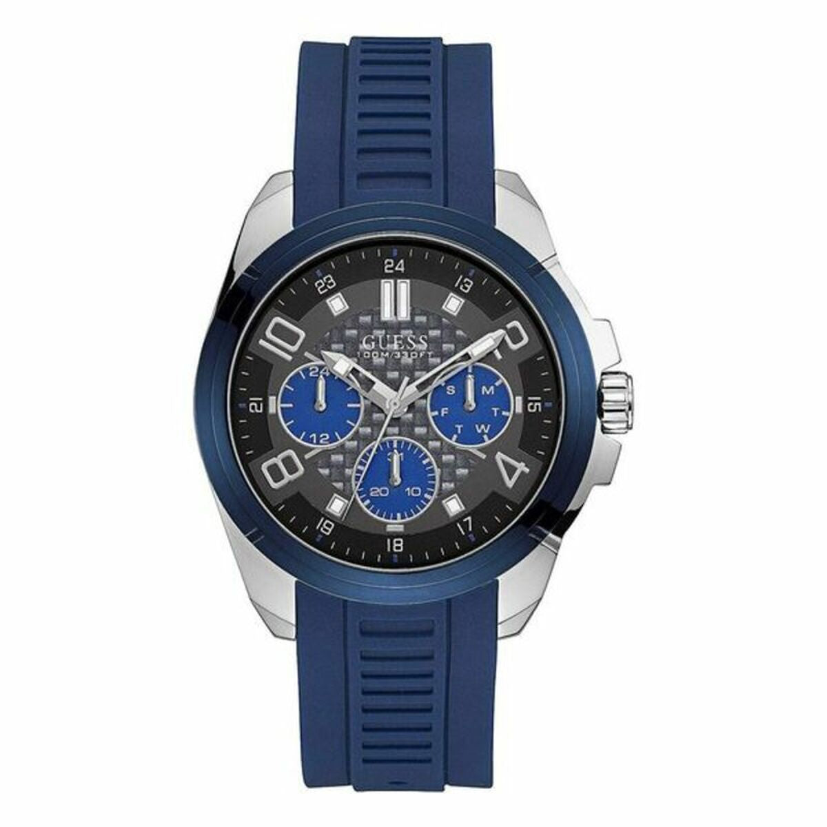 Image de Montre Homme Guess W1050G1 (Ø 47 mm), disponible chez Rue des Bijoux, parfaite pour un look élégant et sophistiqué.