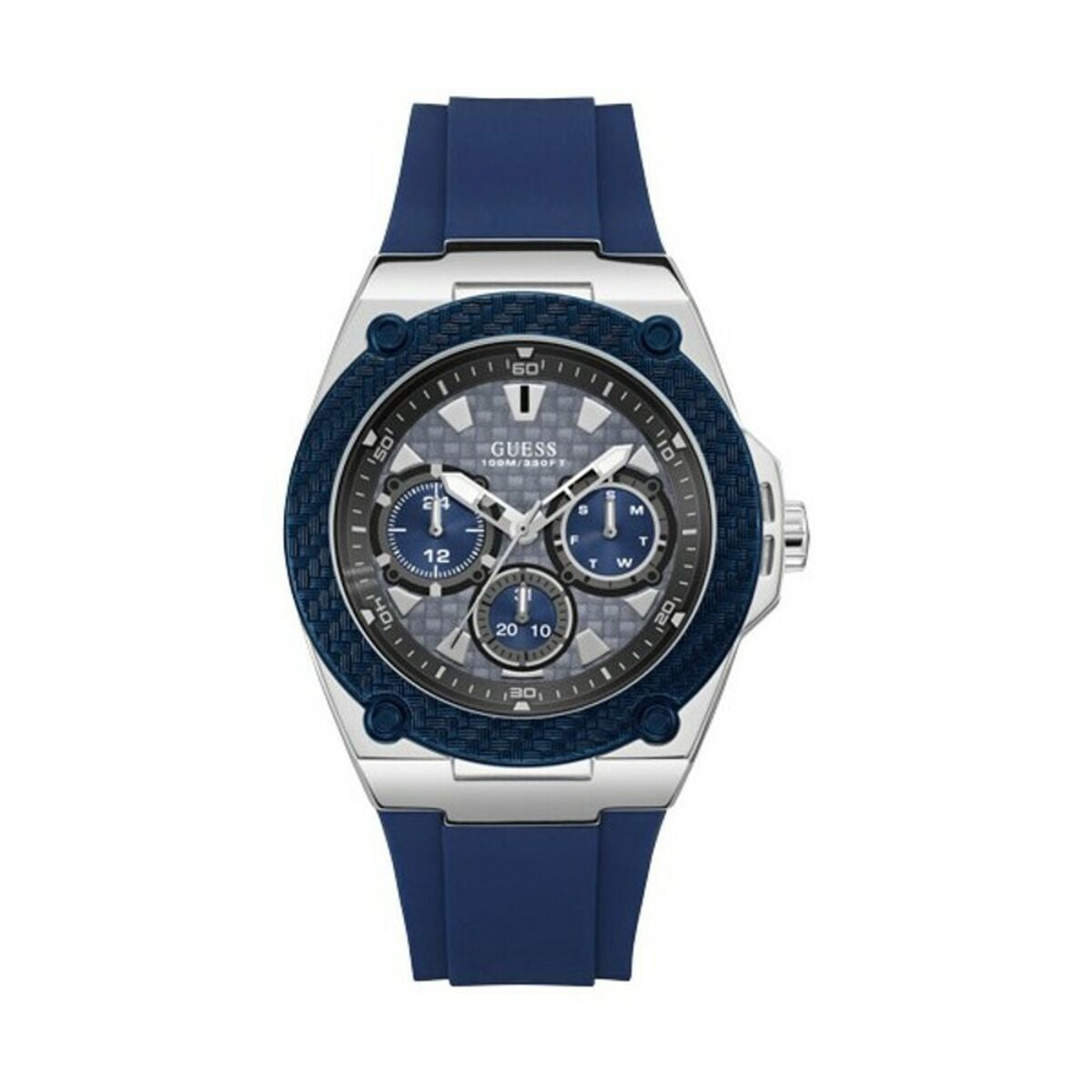 Image de Montre Homme Guess W1049G1 Gris (Ø 45 mm), disponible chez Rue des Bijoux, parfaite pour un look élégant et sophistiqué.