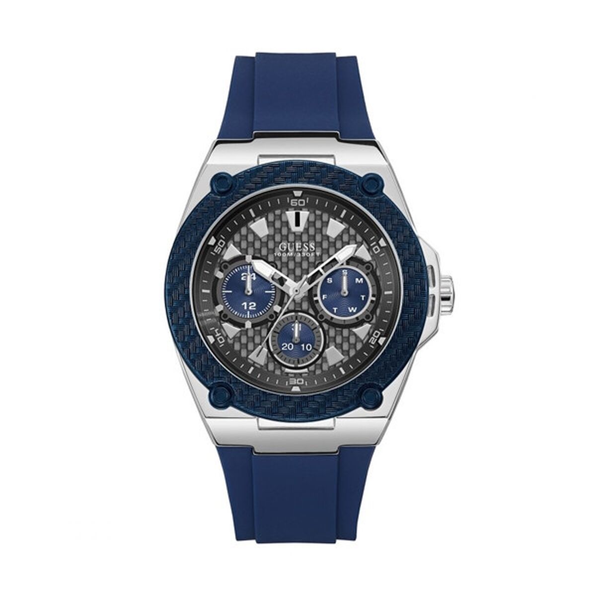 Image de Montre Homme Guess W1049G1 Gris (Ø 45 mm), disponible chez Rue des Bijoux, parfaite pour un look élégant et sophistiqué.