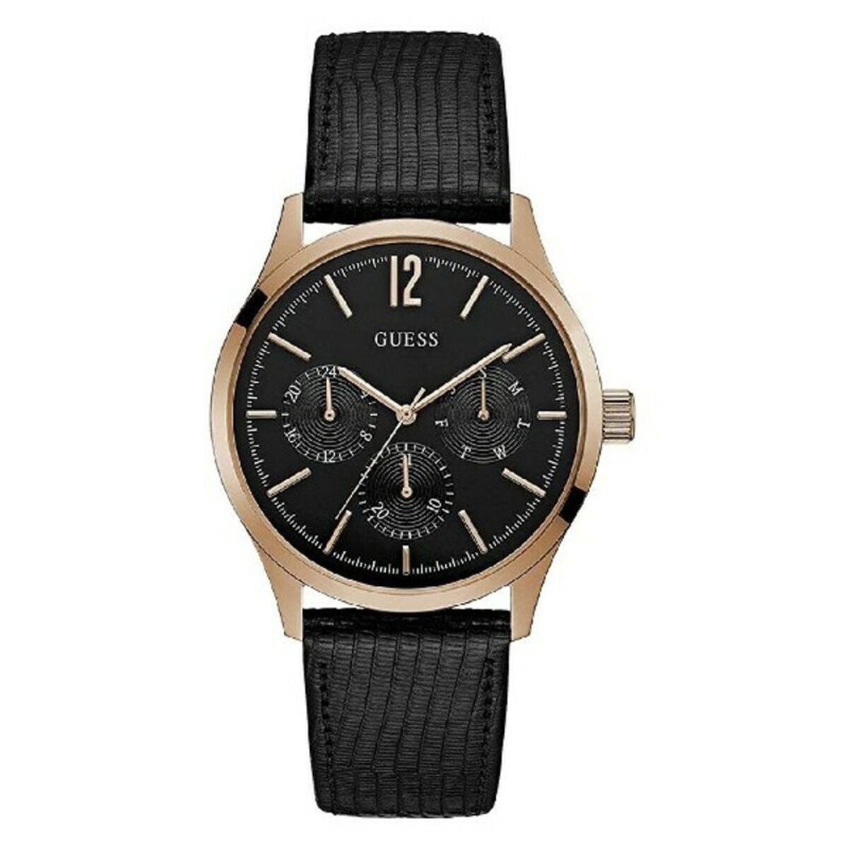 Image de Montre Homme Guess W1041G3 (Ø 42 mm), disponible chez Rue des Bijoux, parfaite pour un look élégant et sophistiqué.