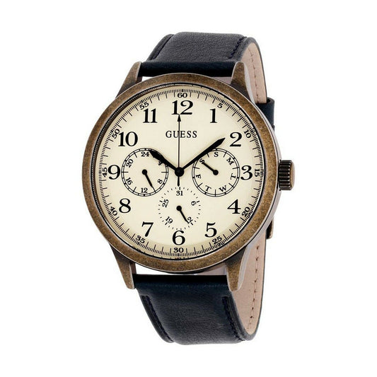 Image de Montre Homme Guess W1101G2, disponible chez Rue des Bijoux, parfaite pour un look élégant et sophistiqué.