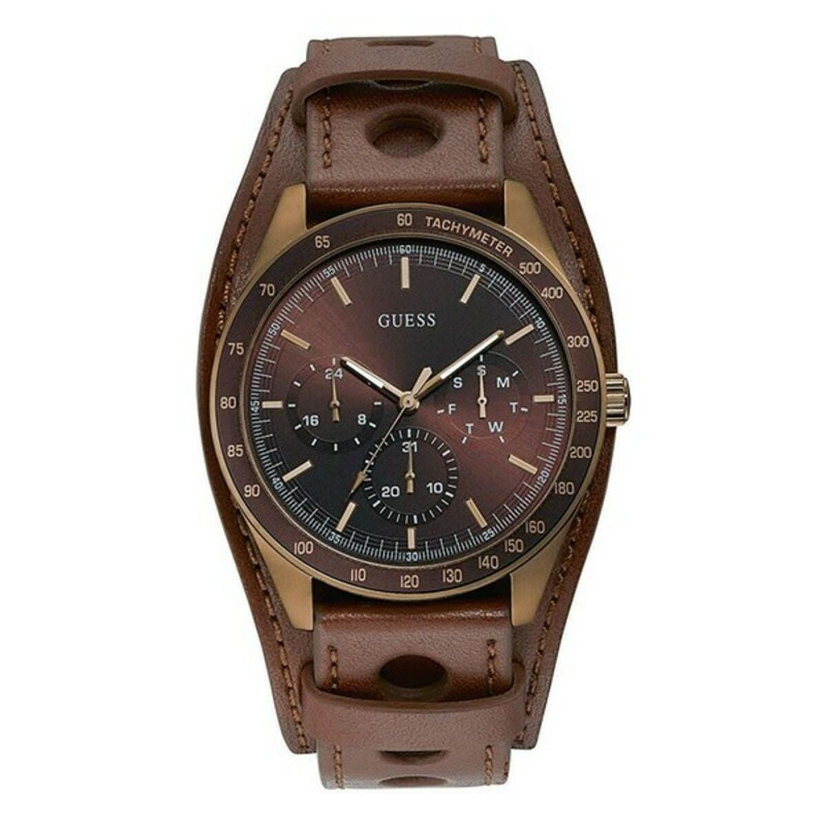 Image de Montre Homme Guess W1100G3 (Ø 44 mm), disponible chez Rue des Bijoux, parfaite pour un look élégant et sophistiqué.