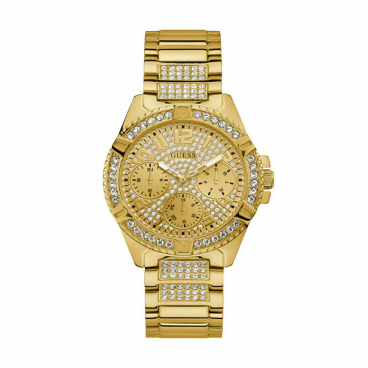 Image de Montre Femme Guess W1156L2, disponible chez Rue des Bijoux, parfaite pour un look élégant et sophistiqué.