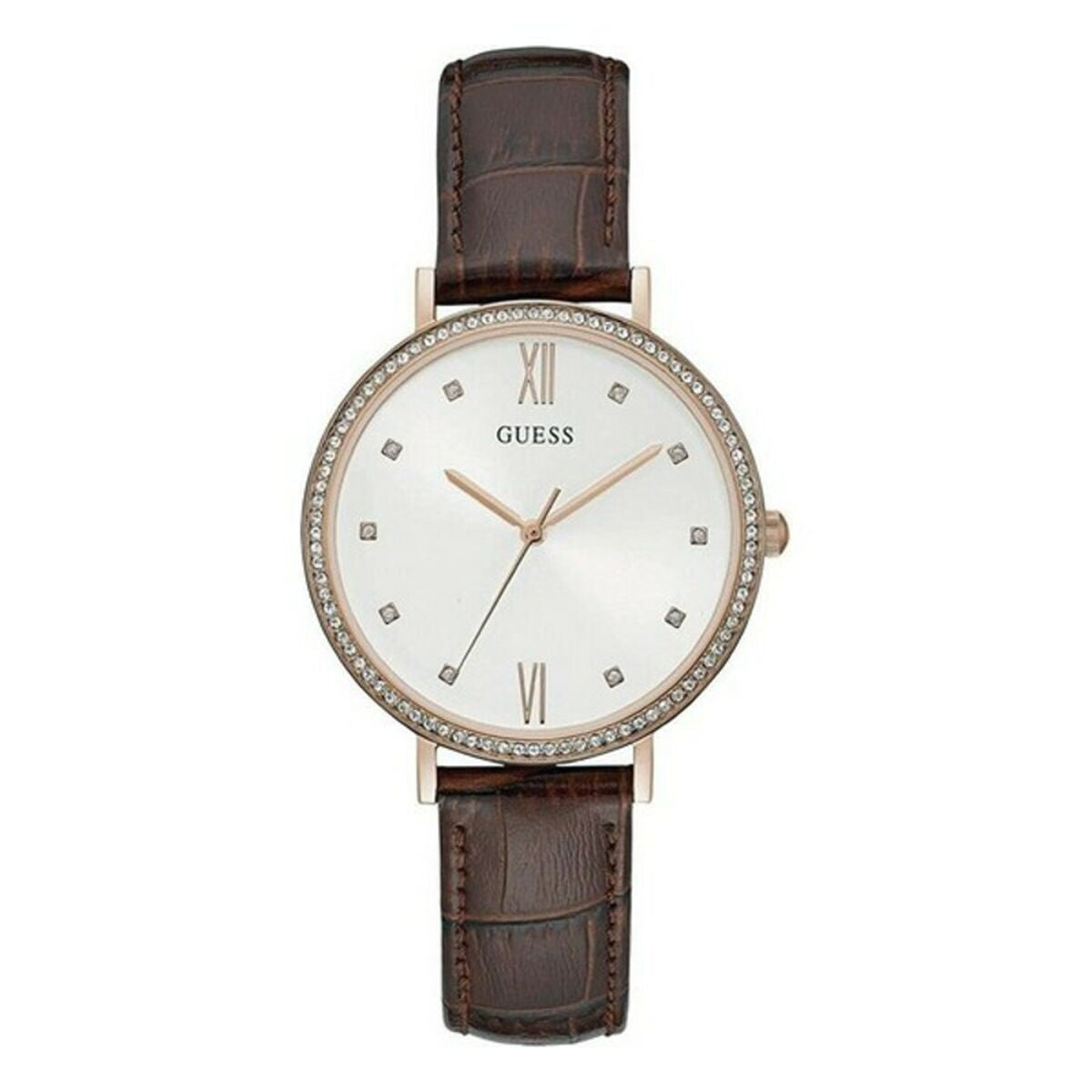 Image de Montre Femme Guess W1153L2 (Ø 38 mm), disponible chez Rue des Bijoux, parfaite pour un look élégant et sophistiqué.