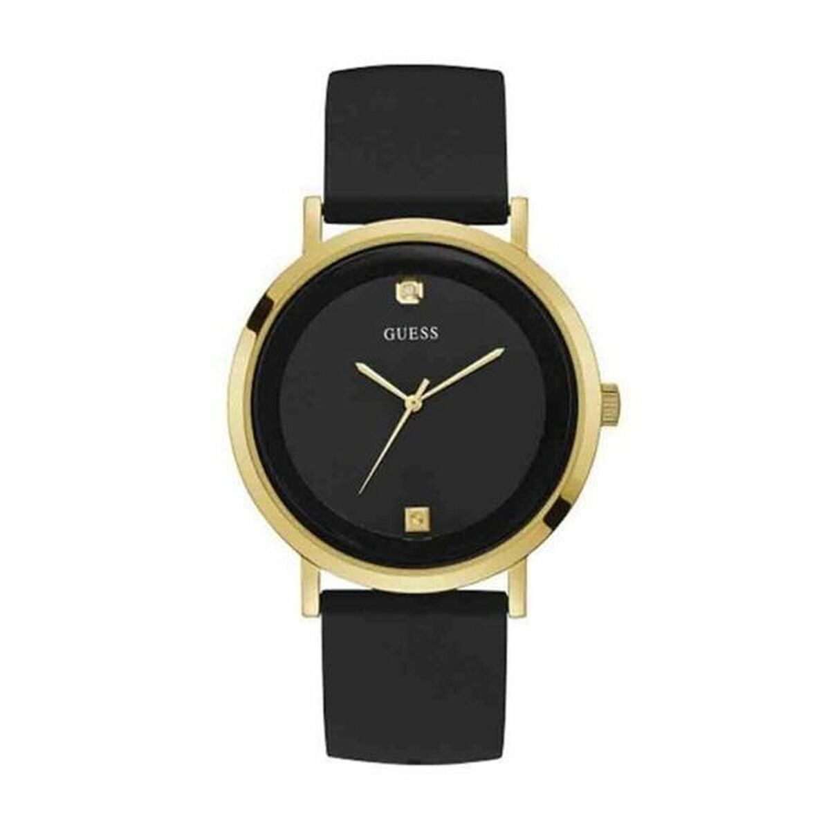 Image de Montre Homme Guess W1264G1 Noir, disponible chez Rue des Bijoux, parfaite pour un look élégant et sophistiqué.