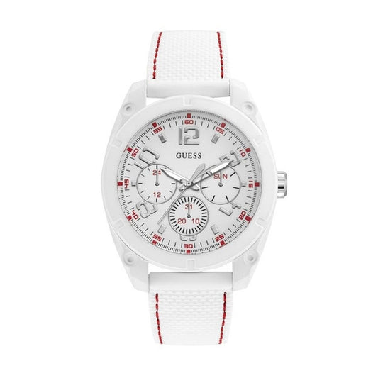 Image de Montre Homme Guess W1256G2 Ø 46 mm, disponible chez Rue des Bijoux, parfaite pour un look élégant et sophistiqué.