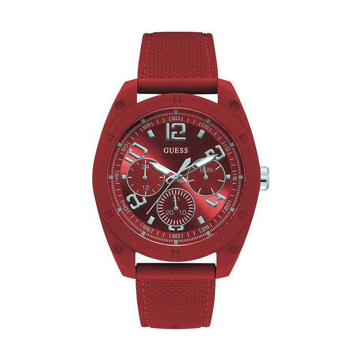 Image de Montre Homme Guess W1256G3 (Ø 46 mm), disponible chez Rue des Bijoux, parfaite pour un look élégant et sophistiqué.