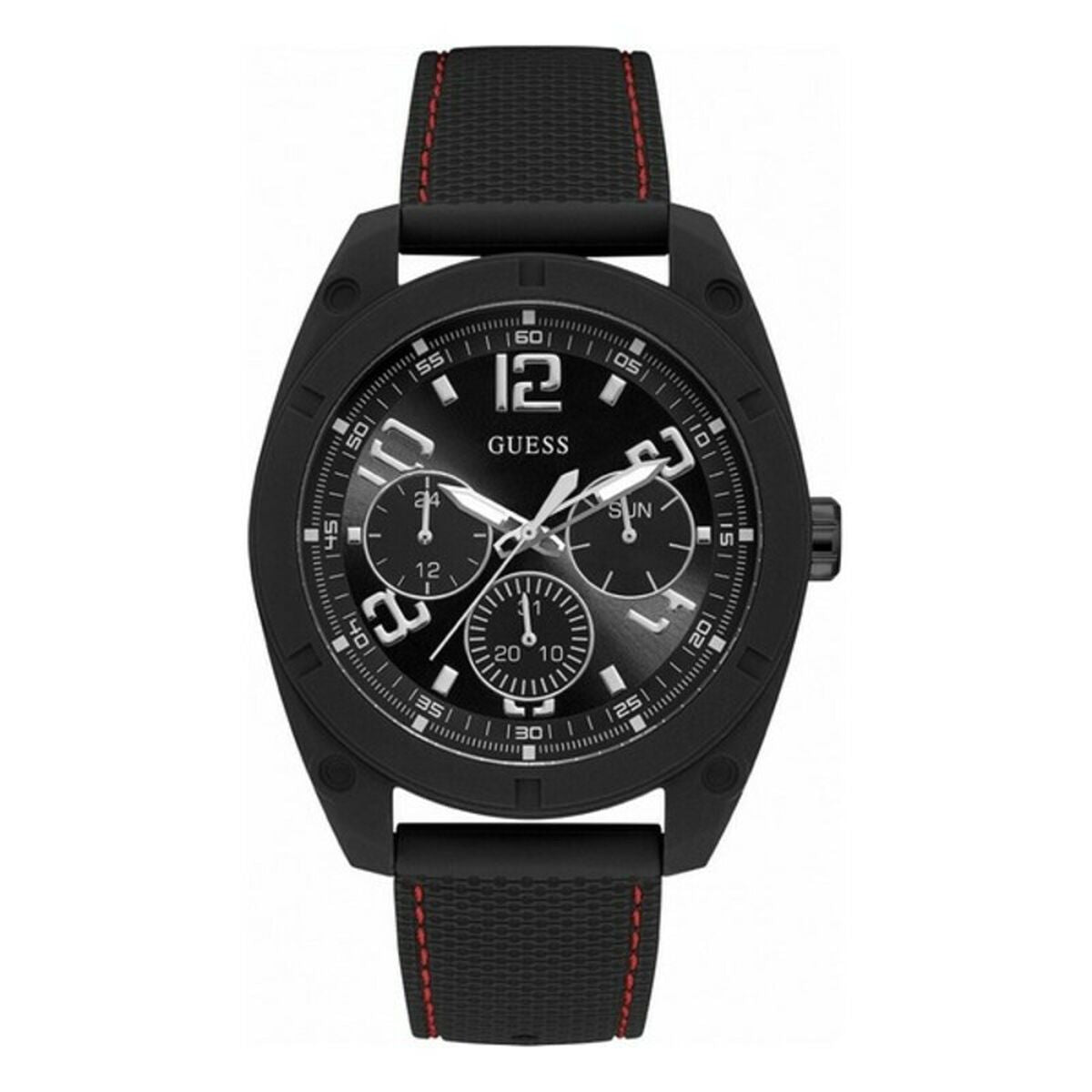 Image de Montre Homme Guess (Ø 46 mm), disponible chez Rue des Bijoux, parfaite pour un look élégant et sophistiqué.