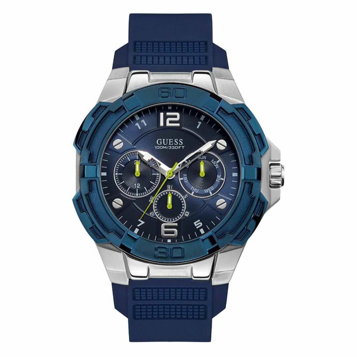 Image de Montre Homme Guess W1254G1 (Ø 52 mm), disponible chez Rue des Bijoux, parfaite pour un look élégant et sophistiqué.