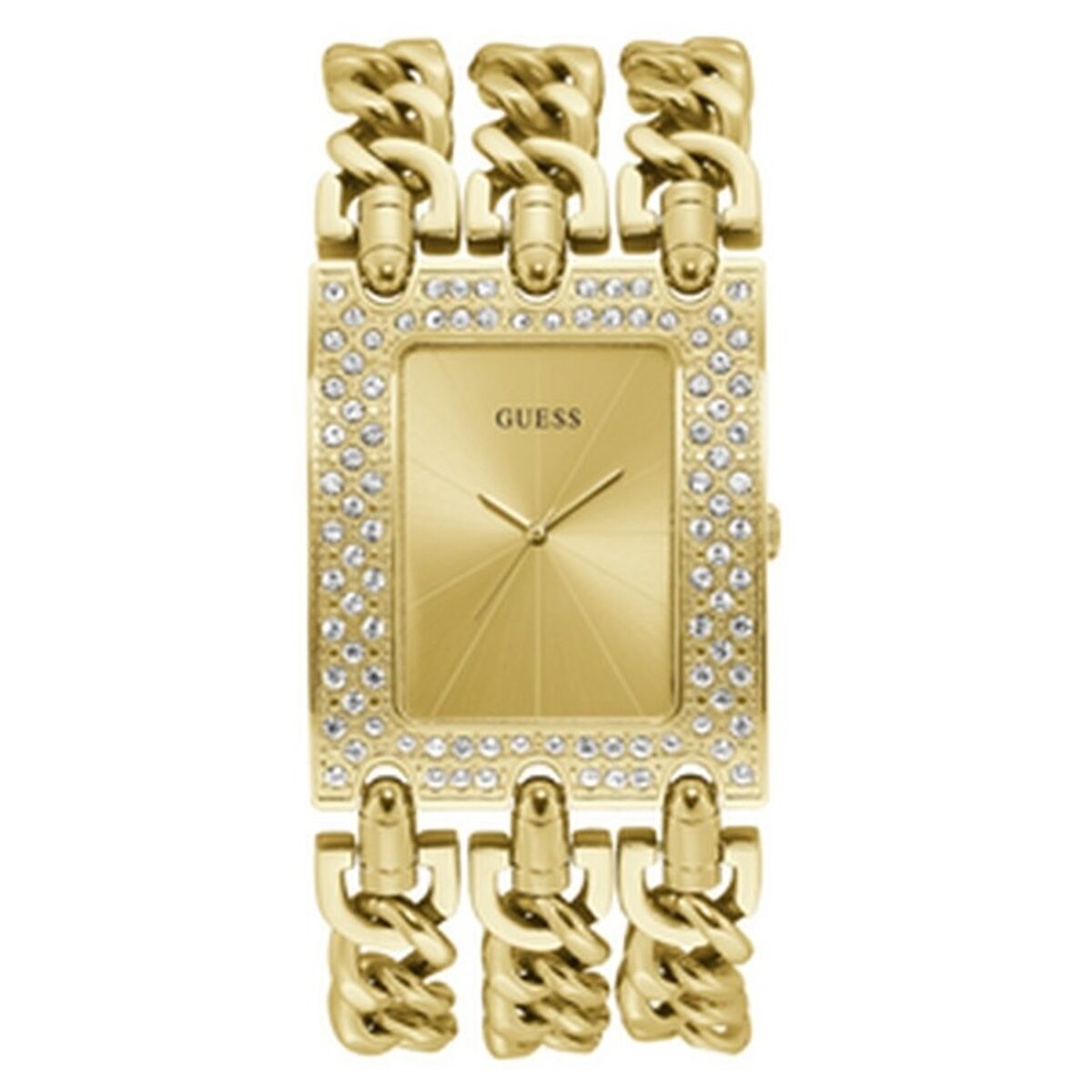 Image de Montre Femme Guess HEAVY METAL (Ø 34 mm) (Ø 47 mm), disponible chez Rue des Bijoux, parfaite pour un look élégant et sophistiqué.