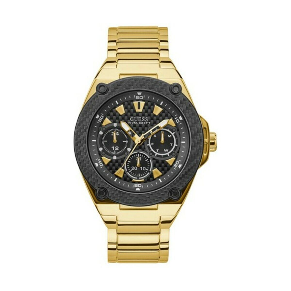 Image de Montre Homme Guess (Ø 45 mm), disponible chez Rue des Bijoux, parfaite pour un look élégant et sophistiqué.