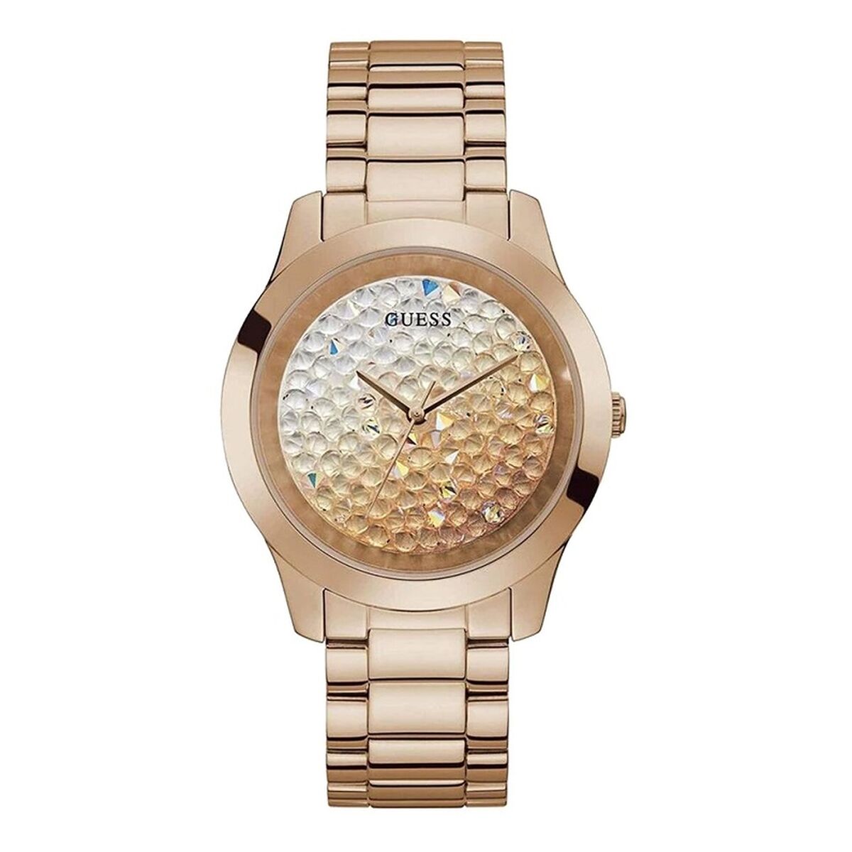 Image de Montre Femme Guess CRUSH, disponible chez Rue des Bijoux, parfaite pour un look élégant et sophistiqué.