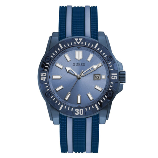 Image de Montre Homme Guess GW0055G2 (Ø 46 mm), disponible chez Rue des Bijoux, parfaite pour un look élégant et sophistiqué.