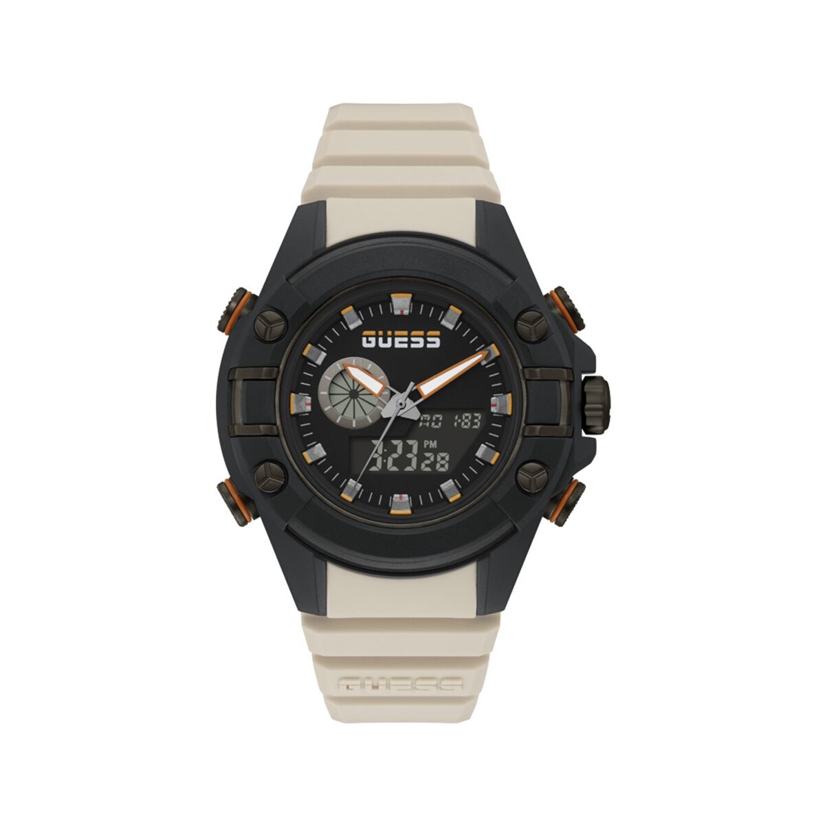 Image de Montre Homme Guess GW0269G1 (Ø 47 mm), disponible chez Rue des Bijoux, parfaite pour un look élégant et sophistiqué.