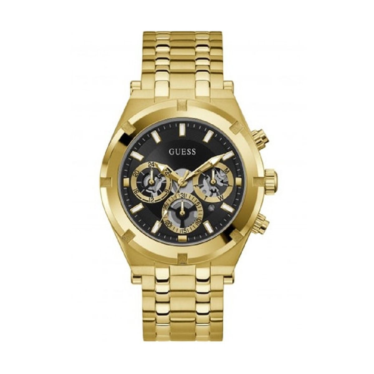 Image de Montre Homme Guess GW0260G2 Noir, disponible chez Rue des Bijoux, parfaite pour un look élégant et sophistiqué.