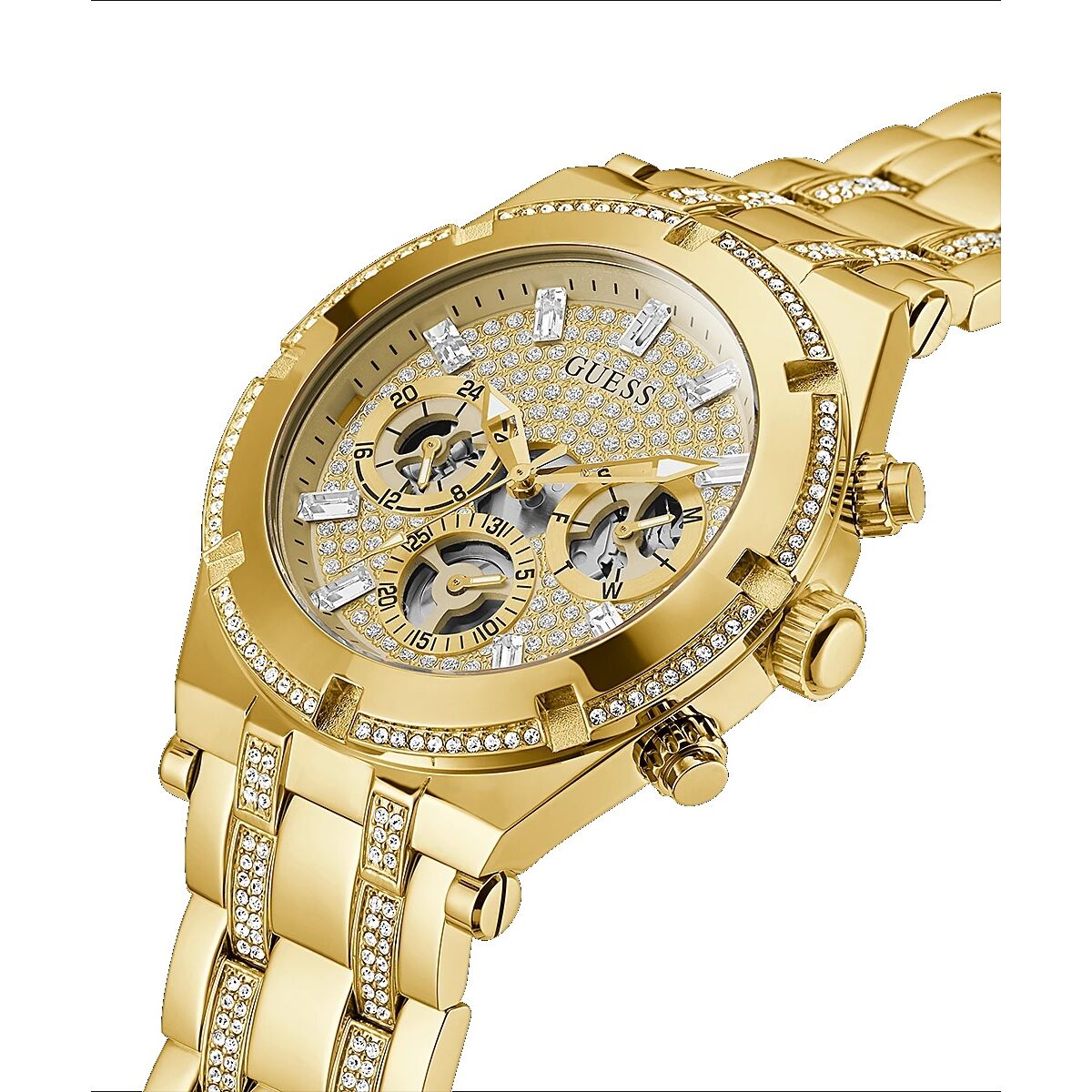 Image de Montre Homme Guess GW0261G2, disponible chez Rue des Bijoux, parfaite pour un look élégant et sophistiqué.