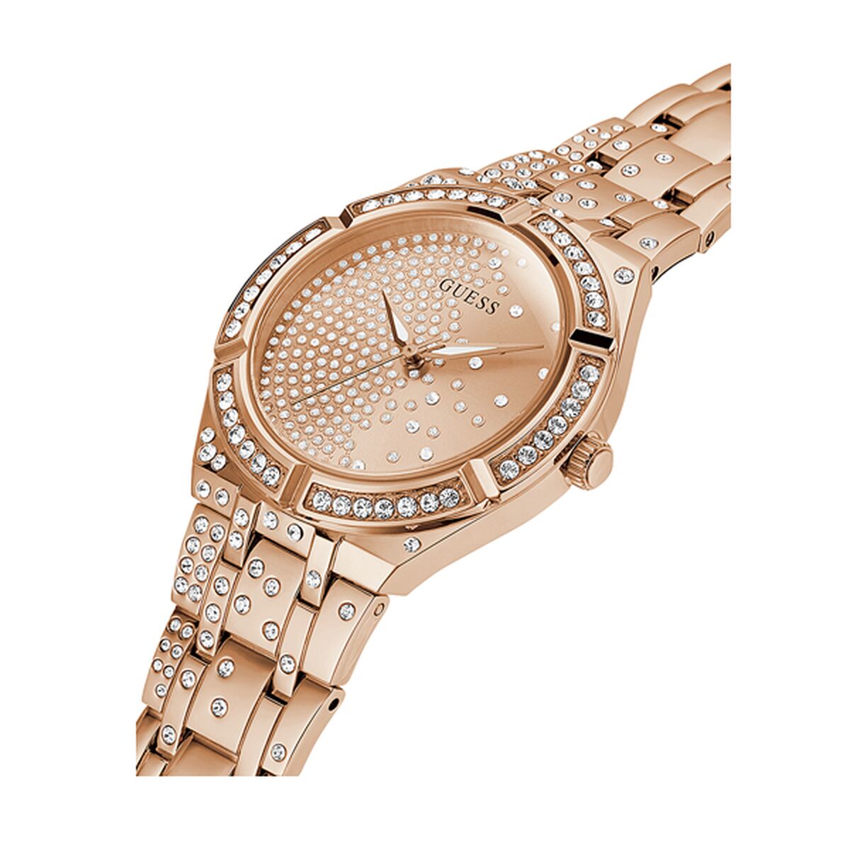 Image de Montre Femme Guess AFTERGLOW (Ø 36 mm), disponible chez Rue des Bijoux, parfaite pour un look élégant et sophistiqué.