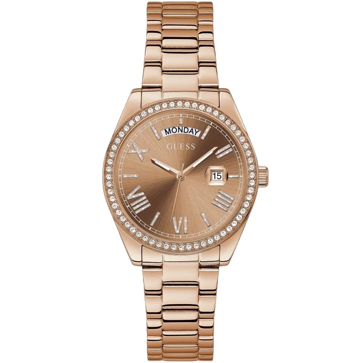 Image de Montre Guess (Ø 36 mm), disponible chez Rue des Bijoux, parfaite pour un look élégant et sophistiqué.