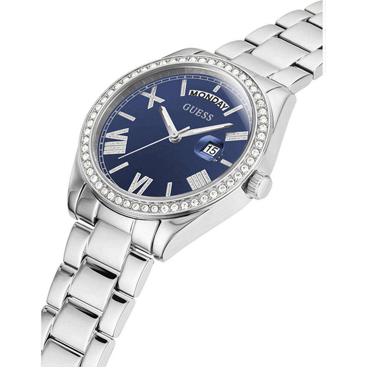 Image de Montre Femme Guess GW0307L1 (Ø 36 mm), disponible chez Rue des Bijoux, parfaite pour un look élégant et sophistiqué.