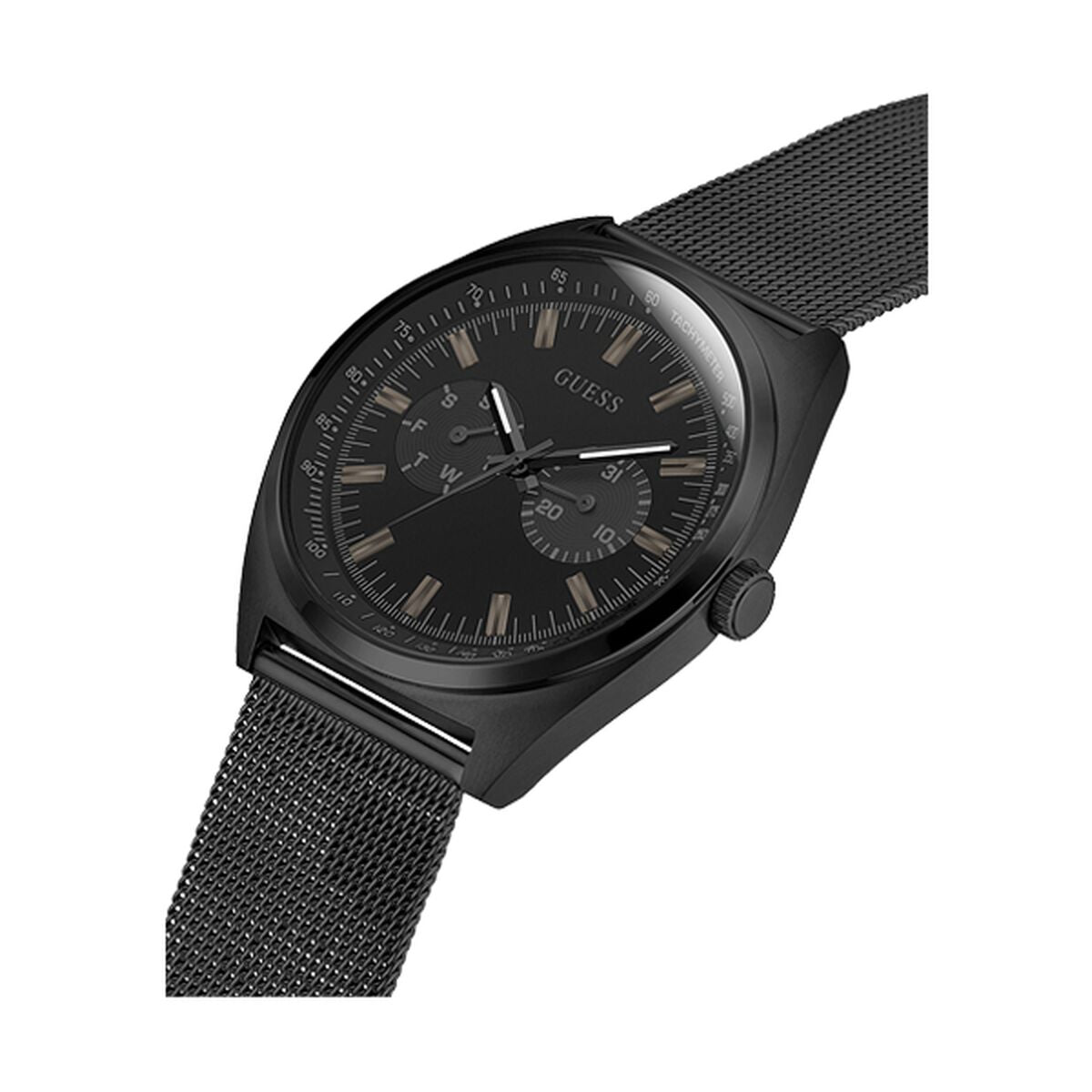 Image de Montre Homme Guess GW0336G3 Noir, disponible chez Rue des Bijoux, parfaite pour un look élégant et sophistiqué.