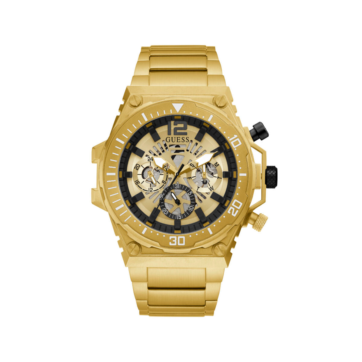 Image de Montre Homme Guess GW0324G2, disponible chez Rue des Bijoux, parfaite pour un look élégant et sophistiqué.