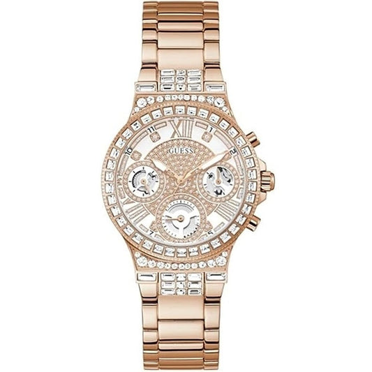 Image de Montre Femme Guess MOONLIGHT (Ø 36 mm), disponible chez Rue des Bijoux, parfaite pour un look élégant et sophistiqué.