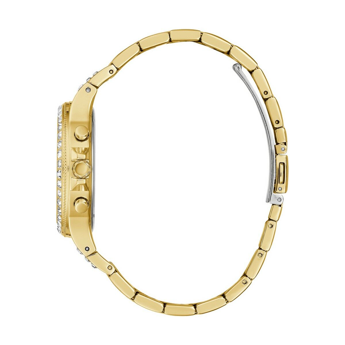 Image de Montre Femme Guess MOONLIGHT (Ø 36 mm), disponible chez Rue des Bijoux, parfaite pour un look élégant et sophistiqué.