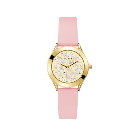 Image de Montre Femme Guess GW0381L2 (Ø 30 mm), disponible chez Rue des Bijoux, parfaite pour un look élégant et sophistiqué.