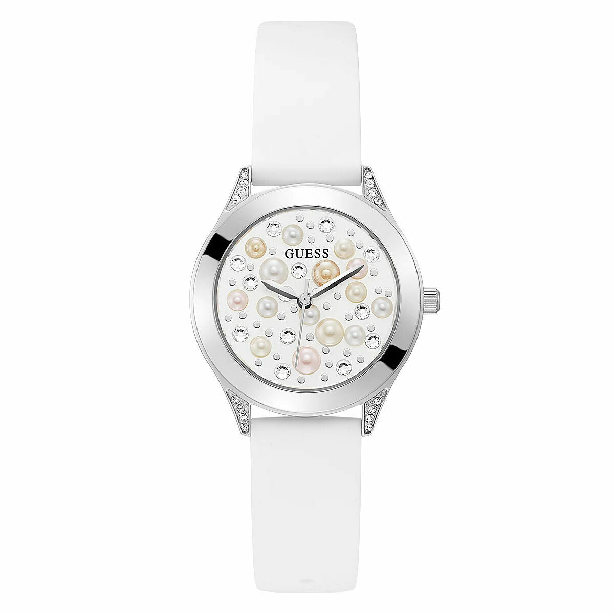 Image de Montre Femme Guess GW0381L1 (Ø 36 mm) (Ø 34 mm), disponible chez Rue des Bijoux, parfaite pour un look élégant et sophistiqué.