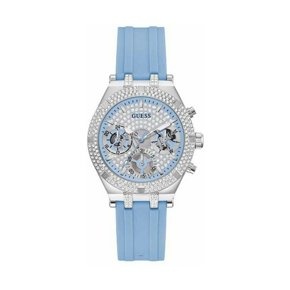 Image de Montre Femme Guess GW0407L1, disponible chez Rue des Bijoux, parfaite pour un look élégant et sophistiqué.