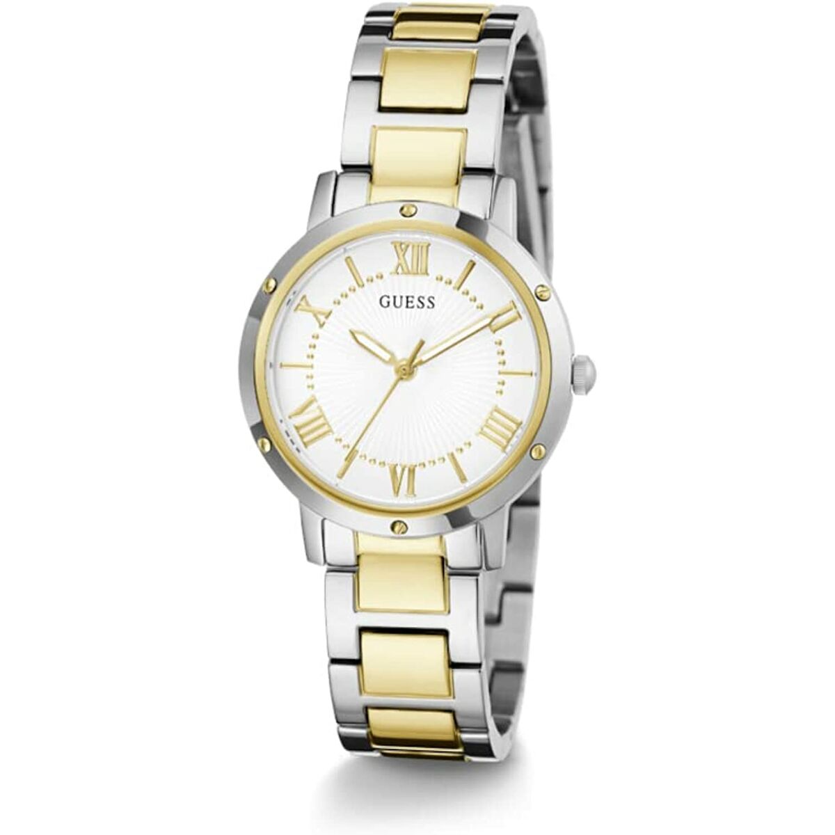 Image de Montre Femme Guess GW0404L2, disponible chez Rue des Bijoux, parfaite pour un look élégant et sophistiqué.