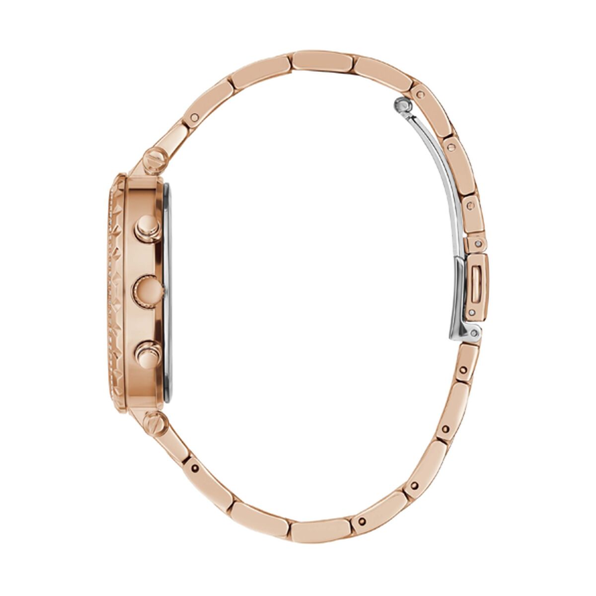 Image de Montre Femme Guess SOLSTICE (Ø 37 mm), disponible chez Rue des Bijoux, parfaite pour un look élégant et sophistiqué.