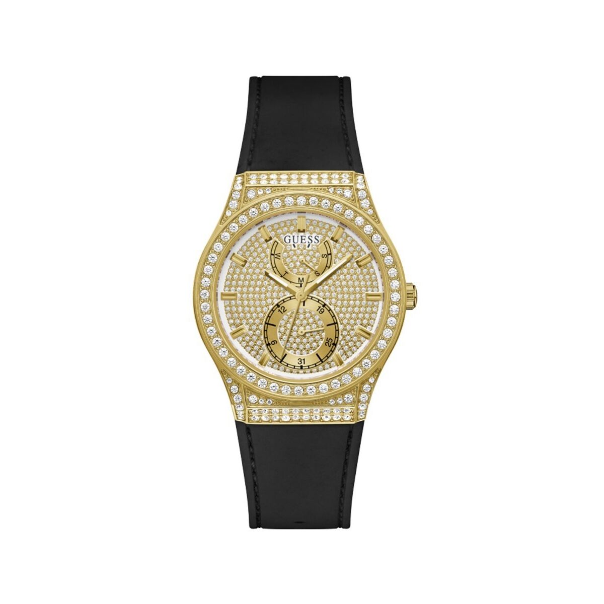 Image de Montre Femme Guess GW0439L2, disponible chez Rue des Bijoux, parfaite pour un look élégant et sophistiqué.