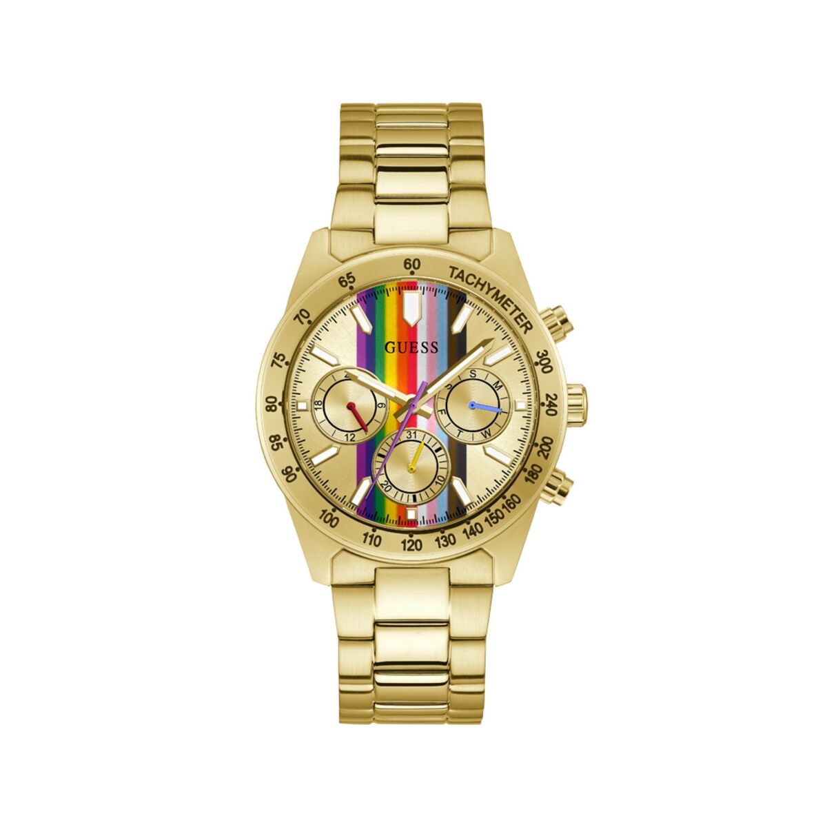 Image de Montre Femme Guess GW0434G1, disponible chez Rue des Bijoux, parfaite pour un look élégant et sophistiqué.