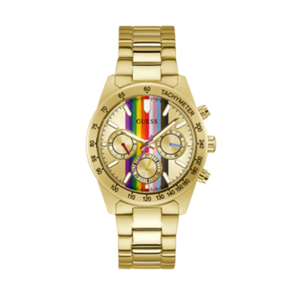 Image de Montre Femme Guess GW0434G1, disponible chez Rue des Bijoux, parfaite pour un look élégant et sophistiqué.