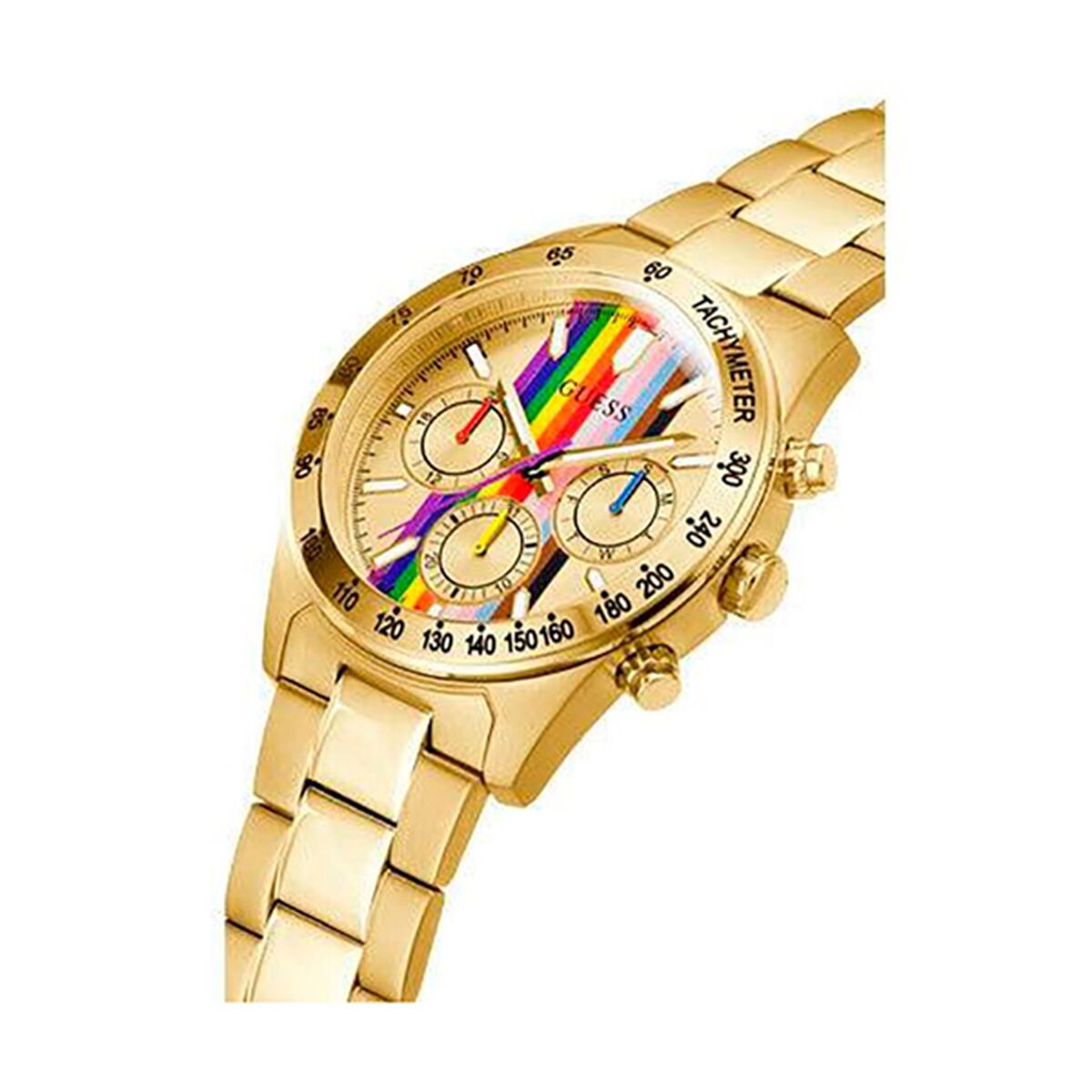 Image de Montre Femme Guess GW0434G1, disponible chez Rue des Bijoux, parfaite pour un look élégant et sophistiqué.