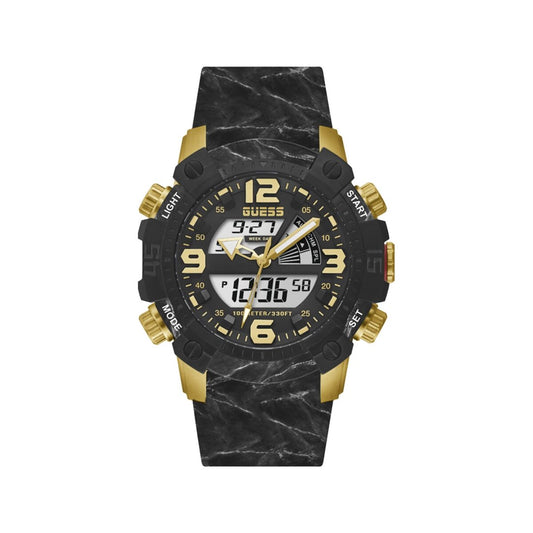 Image de Montre Homme Guess GW0421G2 Noir, disponible chez Rue des Bijoux, parfaite pour un look élégant et sophistiqué.