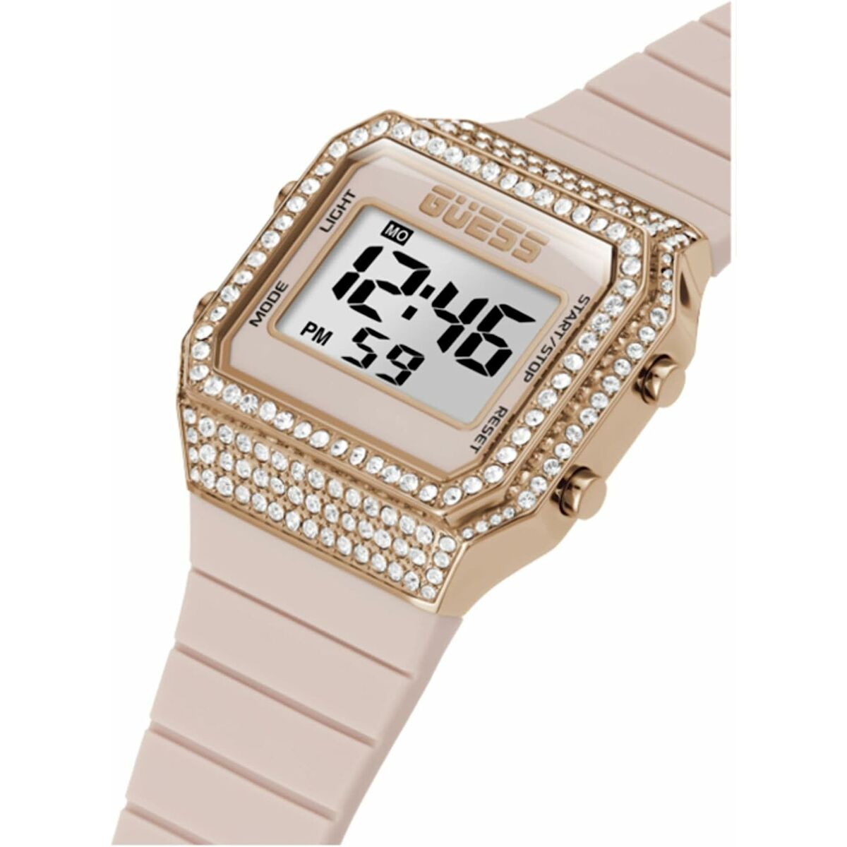 Image de Montre Femme Guess GW0430L3, disponible chez Rue des Bijoux, parfaite pour un look élégant et sophistiqué.